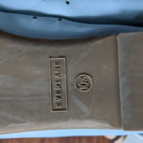 Blue Everlane Leather Day Glove Flats - Picture 4 of 4